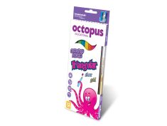 Drvene boje + zlatna i srebrna  sa šiljalom 12/1 TRIANGULAR Octopus