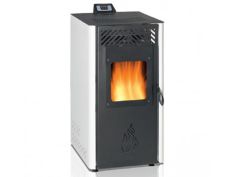Kamin na pelet 12kW Simple Puhalica bijeli