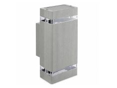 Lampa vrtna 2xgu10 siva kvadratna HANA LVT 1251